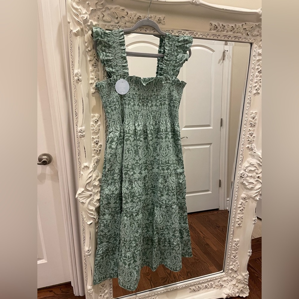 Hill House Green Midi Dress